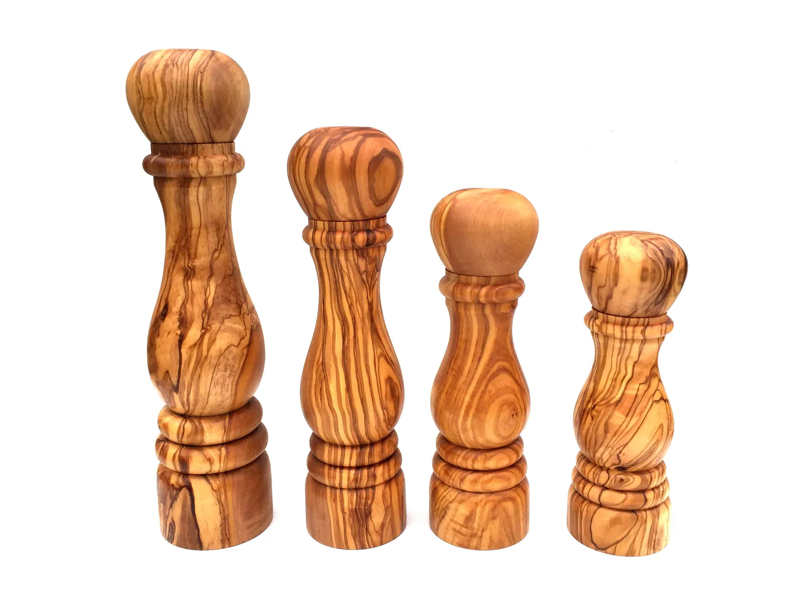 Râșniță lemn de măslin 21cm — mecanism ceramic ajustabil